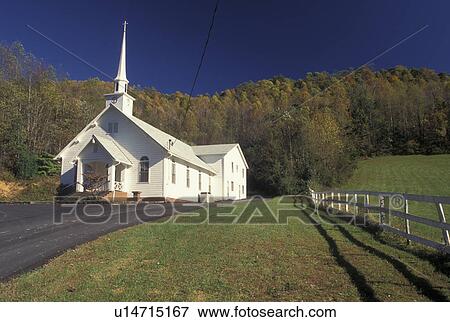NC, North Carolina, Small rural church in the fall, View Large Photo Image Stock Photo - NC, North Carolina, Small rural church in the fall, . Fotosearch