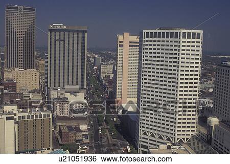 New Orleans, LA, Louisiana, Aerial of downtown, skyline View Large Photo Image Stock Photograph - New Orleans, LA, Louisiana, Aerial of downtown, skyline. Fotosearch