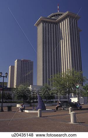 New Orleans, LA, Louisiana, downtown, World Trade Center View Large Photo Image Stock Photo - New Orleans, LA, Louisiana, downtown, World Trade Center. Fotosearch