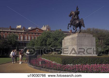 New Orleans, LA, Louisiana, French Quarter, Jackson Square View Large Photo Image Stock Photograph - New Orleans, LA, Louisiana, French Quarter, Jackson Square. Fotosearch