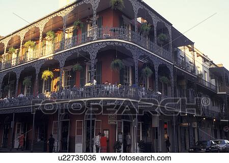 Stock Photograph -  New Orleans, LA, Louisiana, French Quarter, Royal Street, Royal CafT. Fotosearch