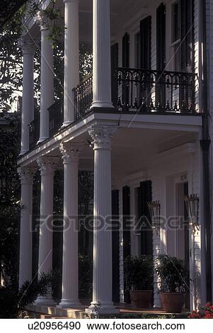 New Orleans, LA, Louisiana, Garden District, 1236 First, a Greek Revival House View Large Photo Image Stock Image - New Orleans, LA, Louisiana, Garden District, 1236 First, a Greek Revival House. Fotosearch