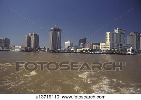 New Orleans, LA, Louisiana, Mississippi River, skyline View Large Photo Image Stock Image - New Orleans, LA, Louisiana, Mississippi River, skyline. Fotosearch