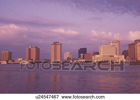 New Orleans, LA, Louisiana, Mississippi River, skyline View Large Photo Image Stock Photo - New Orleans, LA, Louisiana, Mississippi River, skyline. Fotosearch