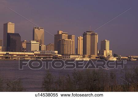 New Orleans, LA, Louisiana, Mississippi River, skyline View Large Photo Image Stock Photography - New Orleans, LA, Louisiana, Mississippi River, skyline. Fotosearch