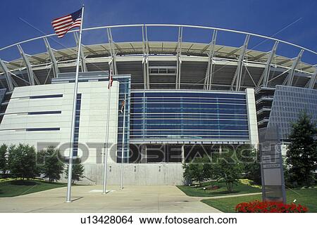 Picture -  OH, Ohio, Cincinnati, Paul Brown Stadium, Bengals, football stadium. Fotosearch