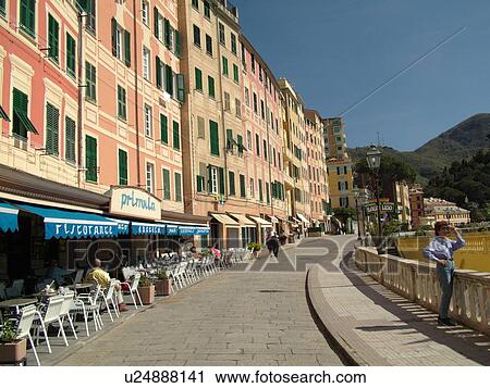 outdoor cafT, Liguria, Italy, Camogli, Riviera di Levante, Ligurian Riviera, Europe, Outdoor cafT along the waterfront of the resort town of Camogli along the Ligurian Sea. View Large Photo Image Stock Image - outdoor cafT, Liguria, Italy, Camogli, Riviera di Levante, Ligurian Riviera, Europe, Outdoor cafT along the waterfront of the resort town of Camogli along the Ligurian Sea.. Fotosearch