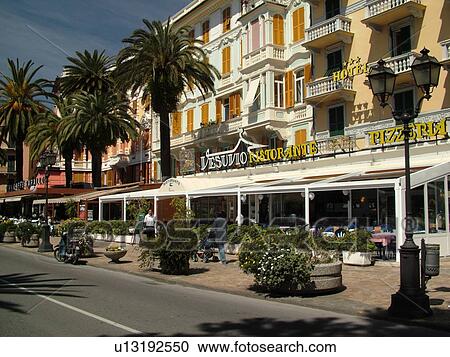 outdoor cafT, Rapallo, Liguria, Italy, Riviera di Levante, Ligurian Riviera, Europe, Restaurants, Pizzerias and outdoor cafes along the waterfront in the resort town of Rapallo along the Ligurian Sea. View Large Photo Image Stock Image - outdoor cafT, Rapallo, Liguria, Italy, Riviera di Levante, Ligurian Riviera, Europe, Restaurants, Pizzerias and outdoor cafes along the waterfront in the resort town of Rapallo along the Ligurian Sea.. Fotosearch