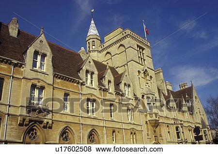 Stock Photo -  Oxford, England, Great Britain, United Kingdom, Europe, Buildings in downtown Oxford, Britain's oldest university town.. Fotosearch
