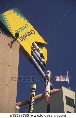 Stock Photography -  PA, Pennsylvania, Easton, The Crayola Factory, crayons. Fotosearch
