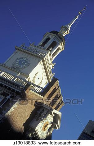Stock Image -  PA, Philadelphia, Pennsylvania, Independence Hall National Historical Park, Independence Hall. Fotosearch