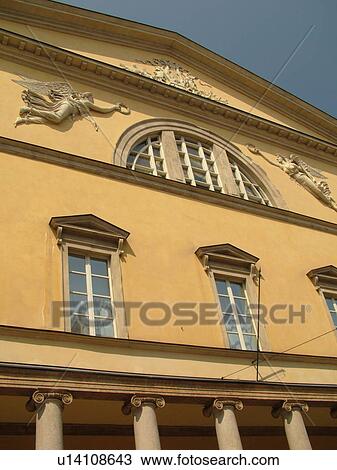 Stock Image -  Parma, Emilia-Romagna, Italy, Europe, Teatro Regio in the city of Parma.. Fotosearch
