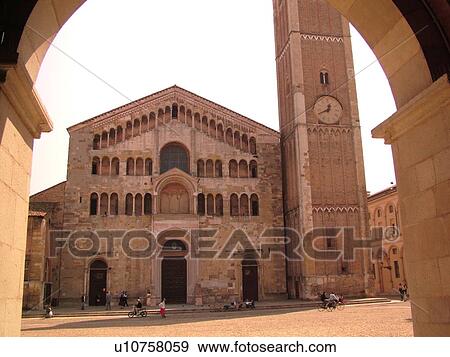 Parma, Emilia-Romagna, Italy, Europe, The pink marble Baptistry and Cathedral in the city of Parma. View Large Photo Image Stock Photo - Parma, Emilia-Romagna, Italy, Europe, The pink marble Baptistry and Cathedral in the city of Parma.. Fotosearch