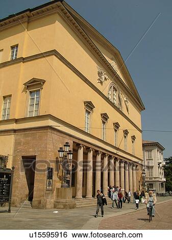 Parma, Emilia-Romagna, Italy, Europe, Teatro Regio in the city of Parma. View Large Photo Image Stock Photograph - Parma, Emilia-Romagna, Italy, Europe, Teatro Regio in the city of Parma.. Fotosearch