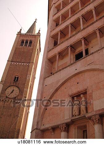 Parma, Emilia-Romagna, Italy, Europe, The pink marble Baptistry and Cathedral in the city of Parma. View Large Photo Image Stock Photograph - Parma, Emilia-Romagna, Italy, Europe, The pink marble Baptistry and Cathedral in the city of Parma.. Fotosearch