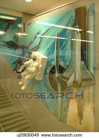 Philadelphia, PA, Pennsylvania, Wall mural of space exploration inside the Philadelphia International Airport in Philadelphia. View Large Photo Image Stock Photo - Philadelphia, PA, Pennsylvania, Wall mural of space exploration inside the Philadelphia International Airport in Philadelphia.. Fotosearch