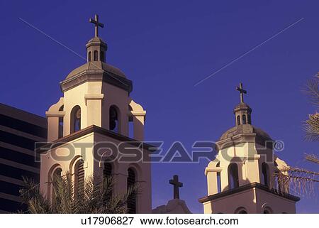 Phoenix, AZ, Arizona, downtown, St. Mary's Basilica View Large Photo Image Stock Photo - Phoenix, AZ, Arizona, downtown, St. Mary's Basilica. Fotosearch