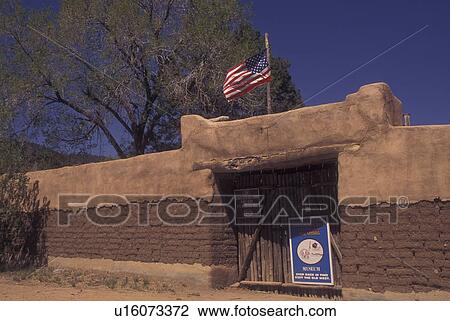 Stock Image -  Pinos Altos, NM, New Mexico, Santa Rita Del Cobre Fort & Trading Post, renamed Fort Webster. Fotosearch