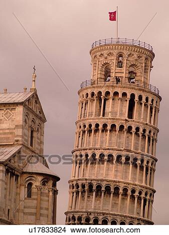 Pisa, Italy, Tuscany, Toscana, Europe, Leaning Tower of Pisa (Torre Pendente) and the Cathedral in Campo dei Miracoli (Field of Miracles) in the city of Pisa. View Large Photo Image Picture - Pisa, Italy, Tuscany, Toscana, Europe, Leaning Tower of Pisa (Torre Pendente) and the Cathedral in Campo dei Miracoli (Field of Miracles) in the city of Pisa.. Fotosearch