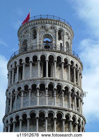 Stock Photo -  Pisa, Italy, Tuscany, Toscana, Europe, The Leaning Tower (Torre Pendente) in Campo dei Miracoli (Field of Miracles) in the city of Pisa.. Fotosearch