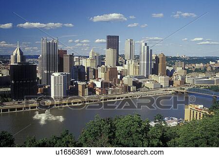 Pittsburgh, PA, Pennsylvania, downtown, skyline, Monongahela River View Large Photo Image Stock Image - Pittsburgh, PA, Pennsylvania, downtown, skyline, Monongahela River. Fotosearch