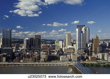 Pittsburgh, PA, Pennsylvania, downtown, skyline, Monongahela River View Large Photo Image Stock Image - Pittsburgh, PA, Pennsylvania, downtown, skyline, Monongahela River. Fotosearch