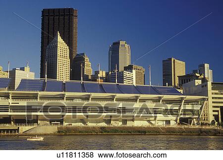 Pittsburgh, PA, Pennsylvania, Convention Center, downtown, skyline, Allegheny River View Large Photo Image Stock Photo - Pittsburgh, PA, Pennsylvania, Convention Center, downtown, skyline, Allegheny River. Fotosearch