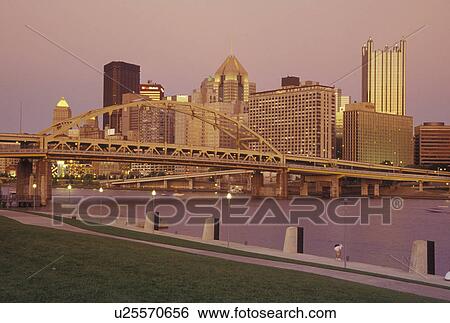 Pittsburgh, PA, Pennsylvania, downtown, Fort Duquesne Bridge, Allegheny River View Large Photo Image Stock Photograph - Pittsburgh, PA, Pennsylvania, downtown, Fort Duquesne Bridge, Allegheny River. Fotosearch
