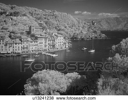 Portofino, Italy, Liguria, Riviera di Levante, Ligurian Riviera, Europe, Scenic view of the village of Portofino along the Ligurian Coast. View Large Photo Image Stock Photo - Portofino, Italy, Liguria, Riviera di Levante, Ligurian Riviera, Europe, Scenic view of the village of Portofino along the Ligurian Coast.. Fotosearch