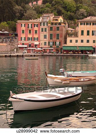 Portofino, Italy, Riviera di Levante, Liguria, Ligurian Riviera, Europe, Fishing boats in the harbor of the resort town of Portofino along the Ligurian Sea. View Large Photo Image Stock Image - Portofino, Italy, Riviera di Levante, Liguria, Ligurian Riviera, Europe, Fishing boats in the harbor of the resort town of Portofino along the Ligurian Sea.. Fotosearch