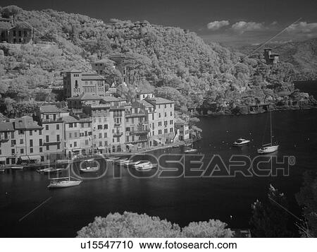 Portofino, Liguria, Italy, Riviera di Levante, Ligurian Riviera, Europe, Scenic view of the village of Portofino along the Ligurian Coast. View Large Photo Image Stock Image - Portofino, Liguria, Italy, Riviera di Levante, Ligurian Riviera, Europe, Scenic view of the village of Portofino along the Ligurian Coast.. Fotosearch