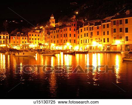 Portofino, Liguria, Italy, Riviera di Levante, Ligurian Riviera, Europe, The village of Portofino along the Ligurian Coast in the evening. View Large Photo Image Stock Photography - Portofino, Liguria, Italy, Riviera di Levante, Ligurian Riviera, Europe, The village of Portofino along the Ligurian Coast in the evening.. Fotosearch