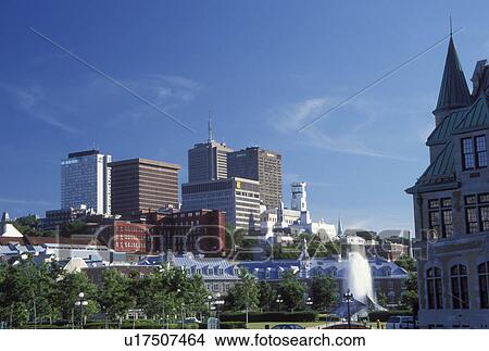 Quebec City, Canada, Quebec, Downtown skyline of Quebec City. View Large Photo Image Picture - Quebec City, Canada, Quebec, Downtown skyline of Quebec City.. Fotosearch
