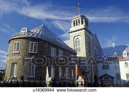 Quebec City, Canada, Quebec, Musee de l'Amerique Francaise in Vieux Quebec (Old Quebec). View Large Photo Image Picture - Quebec City, Canada, Quebec, Musee de l'Amerique Francaise in Vieux Quebec (Old Quebec).. Fotosearch