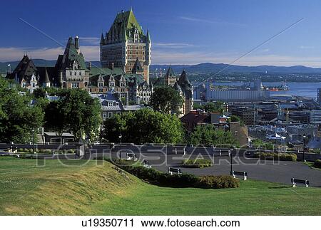 Quebec City, Canada, Quebec, View of Chateau Frontenac in Vieux Quebec (Old Quebec) from the Citadel. View Large Photo Image Stock Image - Quebec City, Canada, Quebec, View of Chateau Frontenac in Vieux Quebec (Old Quebec) from the Citadel.. Fotosearch