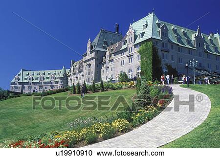 resort, Canada, La Malbaie, Quebec, Fairmont le Manor Richelieu Resort in the summer resort town of La Malbaie. View Large Photo Image Stock Image - resort, Canada, La Malbaie, Quebec, Fairmont le Manor Richelieu Resort in the summer resort town of La Malbaie.. Fotosearch