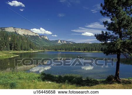 Stock Photo -  Rockwood, CO, Colorado, San Juan Skyway, Electra Lake, San Juan National Forest. Fotosearch