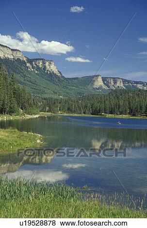 Stock Photo -  Rockwood, CO, Colorado, San Juan Skyway, Electra Lake, San Juan National Forest. Fotosearch