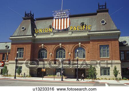 Salt Lake City, UT, Utah, Historic Union Pacific Depot at The Gateway, train station View Large Photo Image Stock Photograph - Salt Lake City, UT, Utah, Historic Union Pacific Depot at The Gateway, train station. Fotosearch