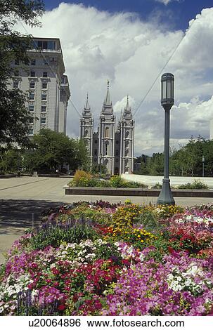 Salt Lake City, UT, Utah, Temple Square, Mormon Temple, Salt Lake Temple View Large Photo Image Stock Photograph - Salt Lake City, UT, Utah, Temple Square, Mormon Temple, Salt Lake Temple. Fotosearch