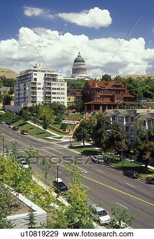Salt Lake City, UT, Utah, Utah State Capitol Building, Main Street View Large Photo Image Stock Photo - Salt Lake City, UT, Utah, Utah State Capitol Building, Main Street. Fotosearch
