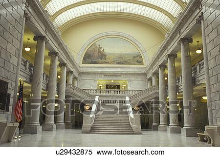 Salt Lake City, UT, Utah, Utah State Capitol, State House, interior, Great Hall View Large Photo Image Stock Photography - Salt Lake City, UT, Utah, Utah State Capitol, State House, interior, Great Hall. Fotosearch