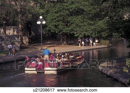 San Antonio, TX, Texas, Paseo Del Rio, The Riverwalk, Yanaguana Cruise, sightseeing tour boat View Large Photo Image Stock Photo - San Antonio, TX, Texas, Paseo Del Rio, The Riverwalk, Yanaguana Cruise, sightseeing tour boat. Fotosearch