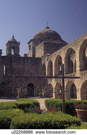 San Antonio, TX, Texas, San Antonio Missions National Historical Park, Mission San Jose y San Miguel de Aguayo View Large Photo Image Stock Photograph - San Antonio, TX, Texas, San Antonio Missions National Historical Park, Mission San Jose y San Miguel de Aguayo. Fotosearch