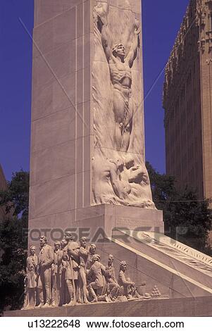 Stock Photo -  San Antonio, TX, Texas, The Alamo Cenotaph (1936) Monument. Fotosearch