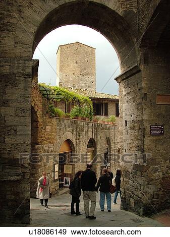 San Gimignano, Italy, Tuscany, Toscana, Europe, Medieval town of San Gimignano. View Large Photo Image Stock Photo - San Gimignano, Italy, Tuscany, Toscana, Europe, Medieval town of San Gimignano.. Fotosearch