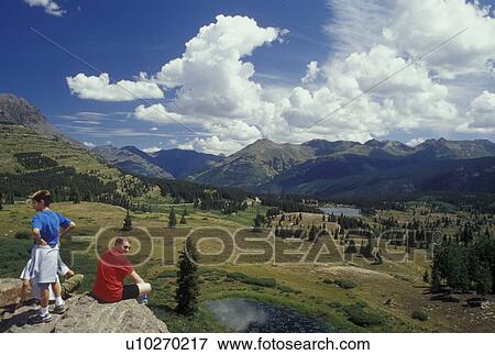 San Juan Mountains, CO, Colorado, San Juan National Forest, Scenic view of the San Juan Mountains from Molass Pass along the San Juan Skyway View Large Photo Image Stock Photo - San Juan Mountains, CO, Colorado, San Juan National Forest, Scenic view of the San Juan Mountains from Molass Pass along the San Juan Skyway. Fotosearch