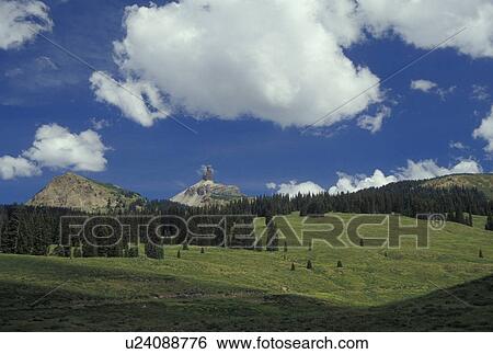 Stock Photograph -  San Juan National Forest, CO, Colorado, San Juan Mountains, Lizard Head Pass along the San Juan Skyway. Fotosearch