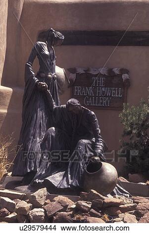 Santa Fe, NM, New Mexico, The Frank Howell Gallery, sculpture View Large Photo Image Picture - Santa Fe, NM, New Mexico, The Frank Howell Gallery, sculpture. Fotosearch