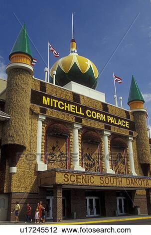 SD, South Dakota, Mitchell, The Corn Palace, designed from ears of corn View Large Photo Image Stock Image - SD, South Dakota, Mitchell, The Corn Palace, designed from ears of corn. Fotosearch